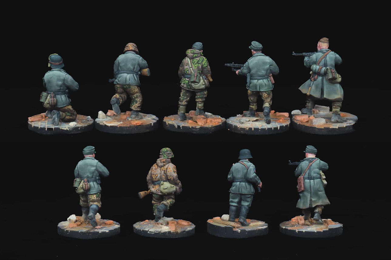 SS Charlemagne Squad | RKX Miniatures 28mm WW2 Wargaming Miniatures Role Playing Miniatures