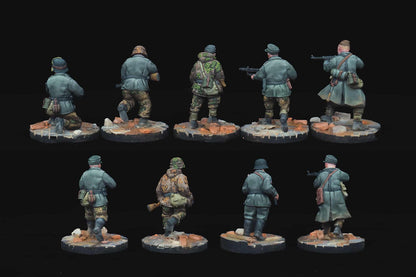 SS Charlemagne Squad | RKX Miniatures 28mm WW2 Wargaming Miniatures Role Playing Miniatures