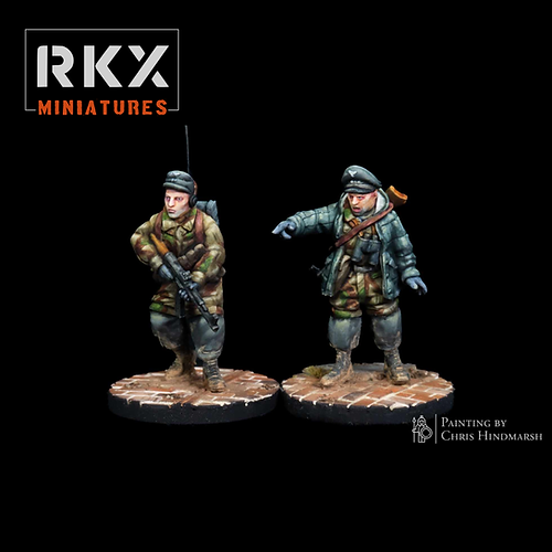Fallschirmjager HQ Team | RKX Miniatures 28mm WW2 Wargaming Miniatures Role Playing Miniatures