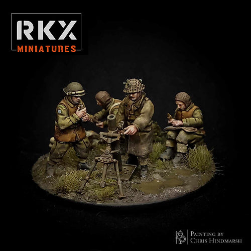 Operation Plunder Canadian 3" Mortar Team | RKX Miniatures 28mm WW2 Wargaming Miniatures