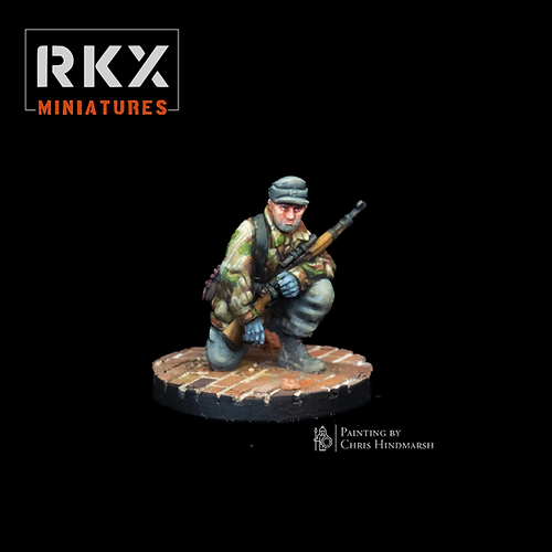 Fallschirmjager Sniper | RKX Miniatures 28mm WW2 Wargaming Miniatures Role Playing Miniatures