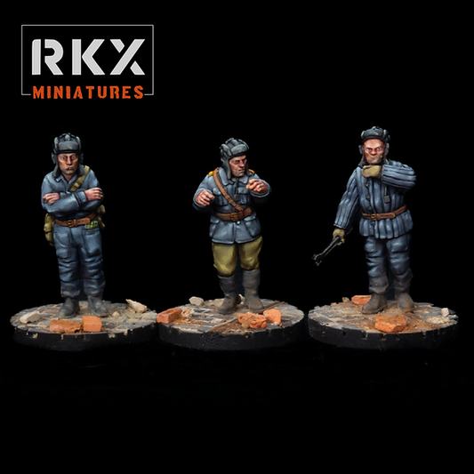 Soviet Tankers | RKX Miniatures 28mm WW2 Wargaming Miniatures Role Playing Miniatures