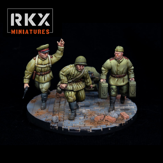 Soviet Maxim Deploying | RKX Miniatures 28mm WW2 Wargaming Miniatures Role Playing Miniatures