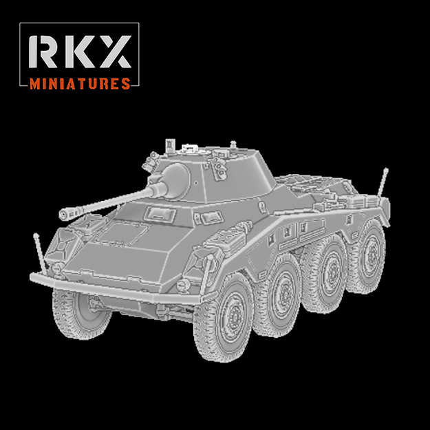 German SDKFZ 234/2 | RKX Miniatures 28mm WW2 Wargaming Miniatures Role Playing Miniatures