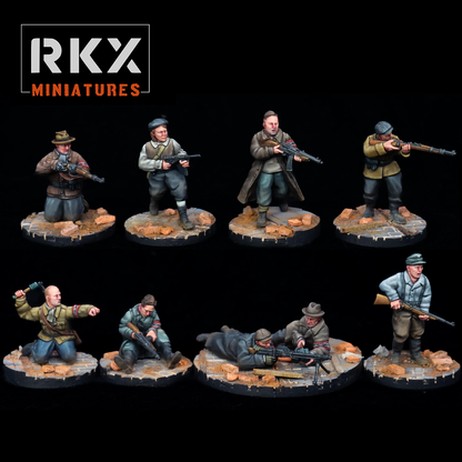 Volkstruum Fighting Squad | RKX Miniatures 28mm WW2 Wargaming Miniatures Role Playing Miniatures