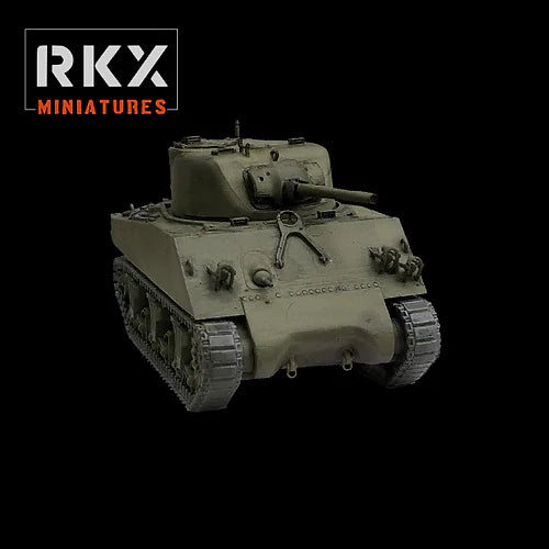 Late War US Sherman M4A3(75)W | RKX Miniatures 28mm WW2 Wargaming Miniatures Role Playing Miniatures
