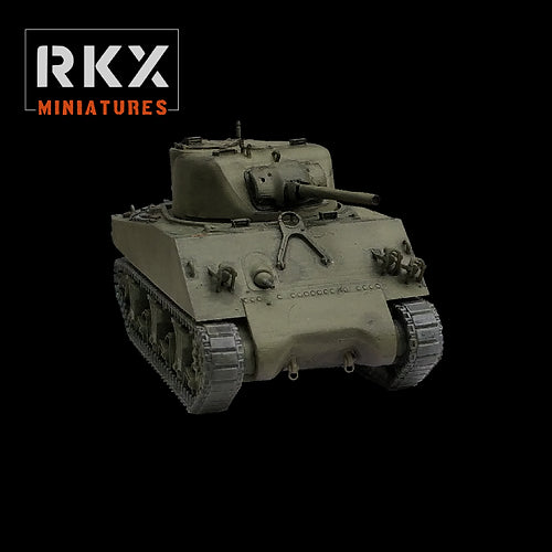 Late War US Sherman M4A3(75)W | RKX Miniatures 28mm WW2 Wargaming Miniatures