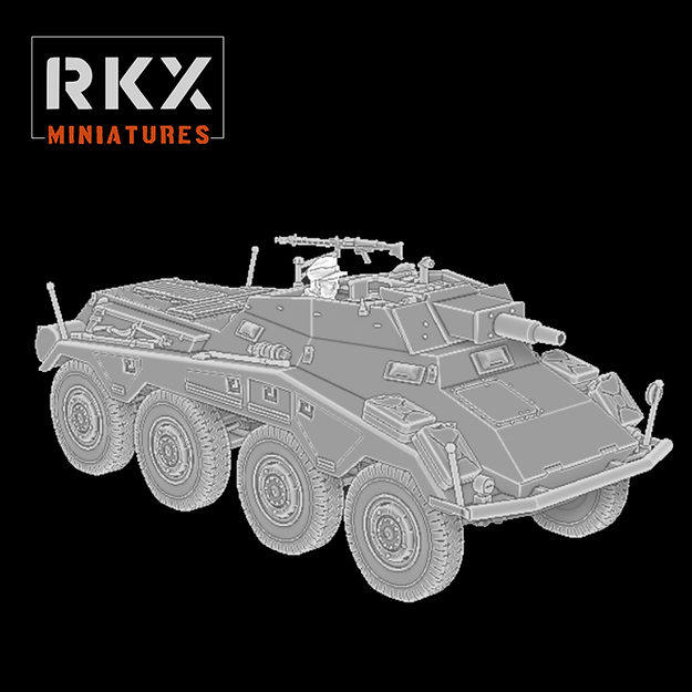 German SDKFZ 234/3 | RKX Miniatures 28mm WW2 Wargaming Miniatures Role Playing Miniatures