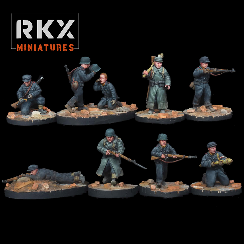 Hitler Youth Squad | RKX Miniatures 28mm WW2 Wargaming Miniatures Role Playing Miniatures