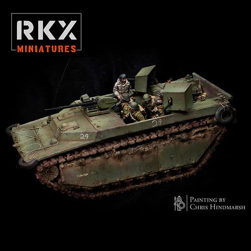 Operation Plunder Canadian LVTa4 ’Polsten’ | RKX Miniatures 28mm WW2 Wargaming Miniatures Role Playing Miniatures