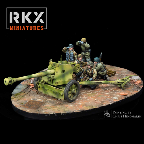 Fallschirmjager PAK40 | RKX Miniatures 28mm WW2 Wargaming Miniatures Role Playing Miniatures