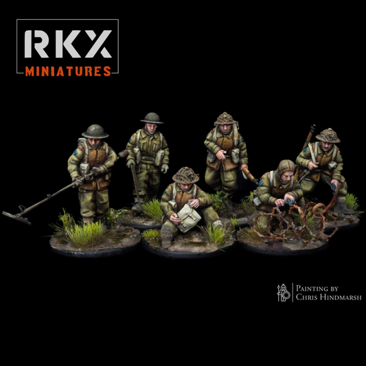 Operation Plunder Canadian Engineers | RKX Miniatures 28mm WW2 Wargaming Miniatures Role Playing Miniatures