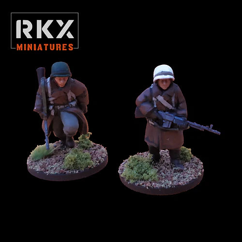 Late War US Winter Infantry BAR | RKX Miniatures 28mm WW2 Wargaming Miniatures Role Playing Miniatures