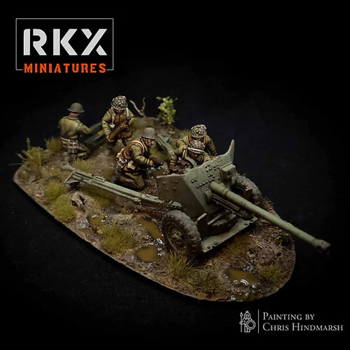 Operation Plunder Canadian 6lb Anti-Tank Team | RKX Miniatures 28mm WW2 Wargaming Miniatures Role Playing Miniatures