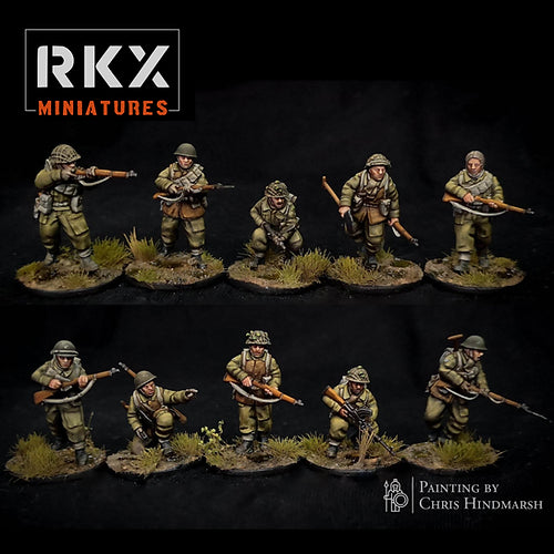 Operation Plunder Canadian Rifle Section 'Full Kit' | RKX Miniatures 28mm WW2 Wargaming Miniatures