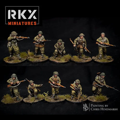 Operation Plunder Canadian Rifle Section ’Battle Order’ | RKX Miniatures 28mm WW2 Wargaming Miniatures Role Playing
