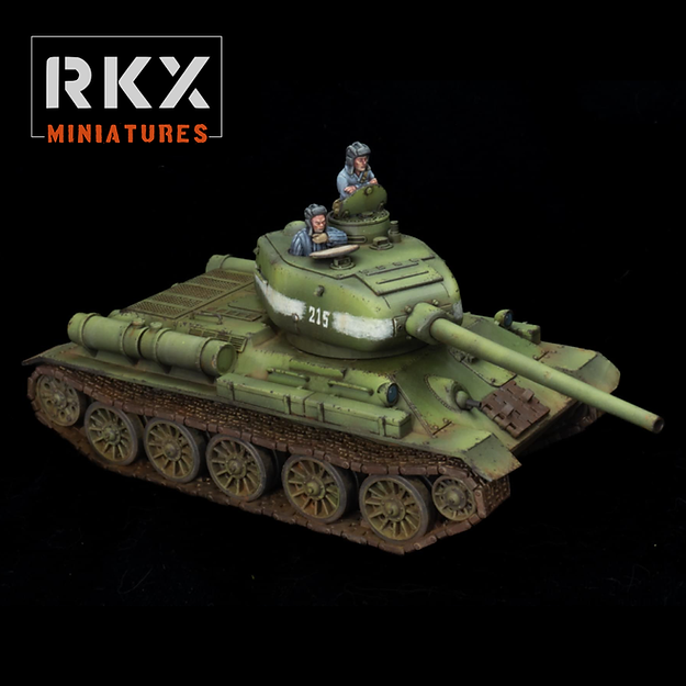 Soviet T34-85 | RKX Miniatures 28mm WW2 Wargaming Miniatures Role Playing Miniatures