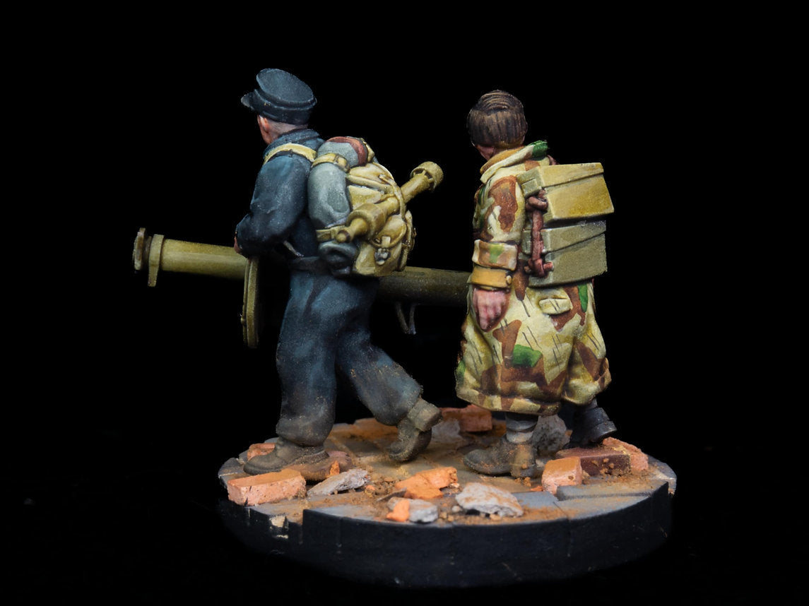 Volkstruum Panzerschreck Team | RKX Miniatures 28mm WW2 Wargaming Miniatures Role Playing Miniatures