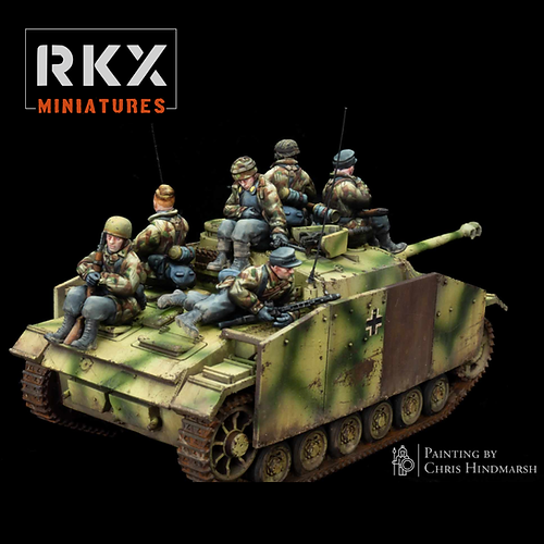 Fallschirmjager Tank Riders | RKX Miniatures 28mm WW2 Wargaming Miniatures Role Playing Miniatures
