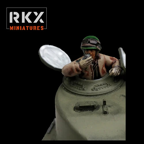 Late War US Tank Commander | RKX Miniatures 28mm WW2 Wargaming Miniatures Role Playing Miniatures