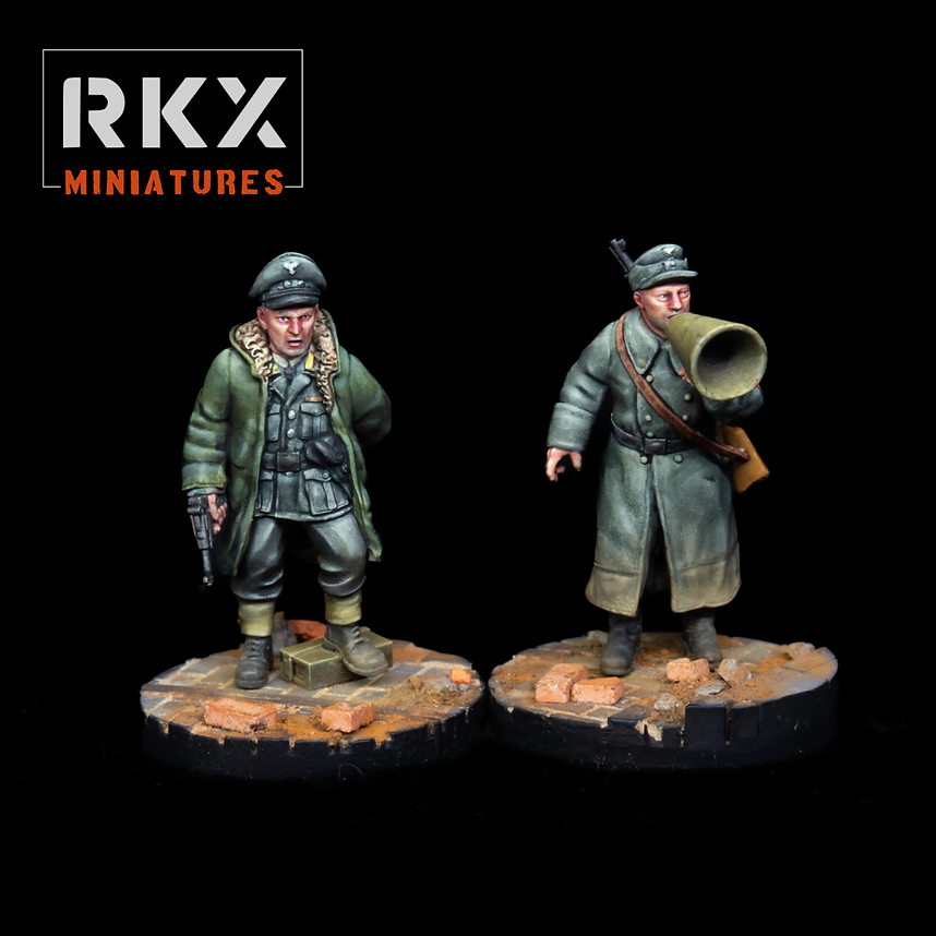 Volkstruum HQ Team | RKX Miniatures 28mm WW2 Wargaming Miniatures Role Playing Miniatures