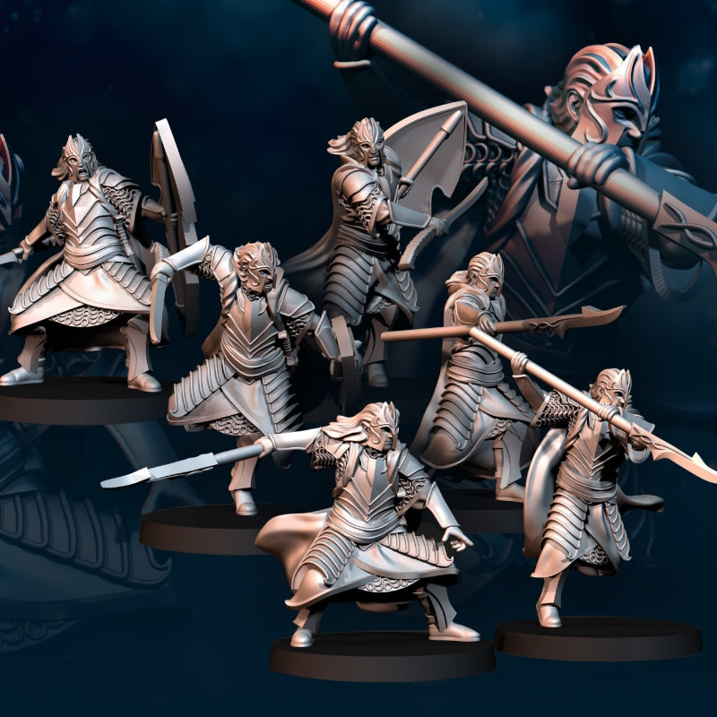 Bloody Elf Warriors Kingsguard | Davale Games 25mm Fantasy Wargaming Miniatures