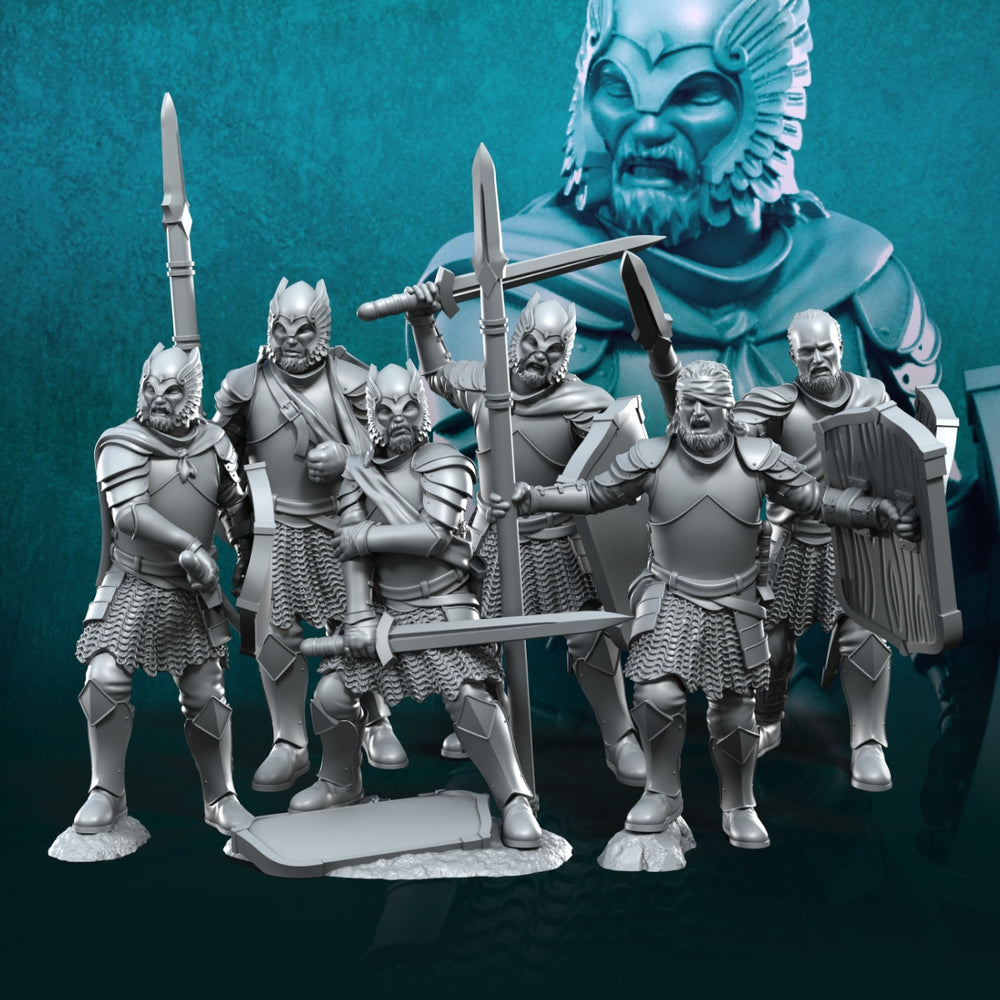 Grey Castle Veterans | Davale Games 25mm Fantasy Wargaming Miniatures