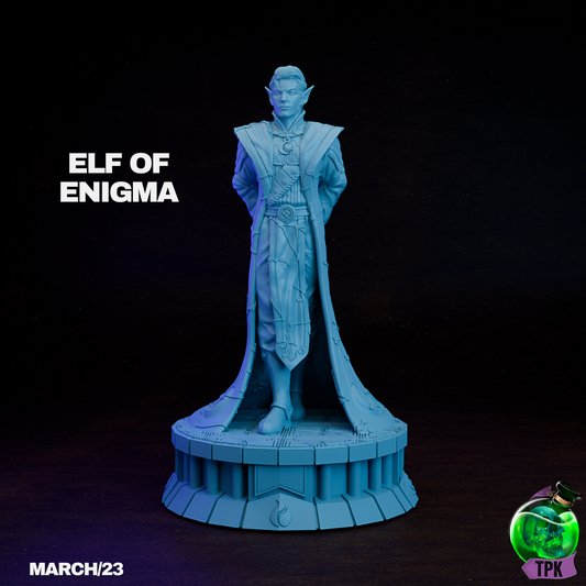 Elf of Enigma 1 | TPK Lab 32mm Fantasy Tabletop RPG Miniatures Role Playing Miniatures