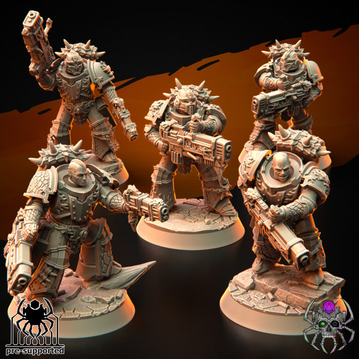 Flame Lizards Infernal Blasters Build Kit | EightLegsMiniatures Grimdark Wargaming Miniatures