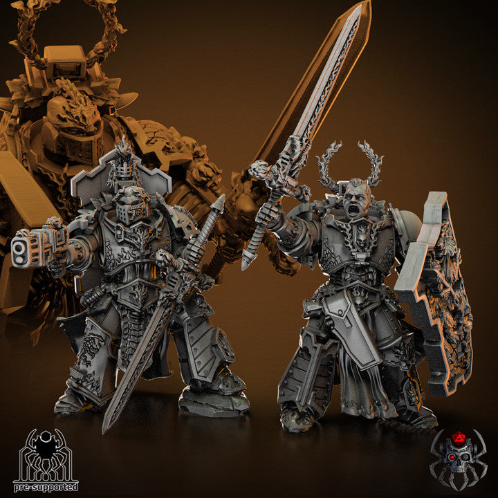 Flame Lizards Blademaster Squad Buildkit | EightLegsMiniatures Grimdark Wargaming Miniatures