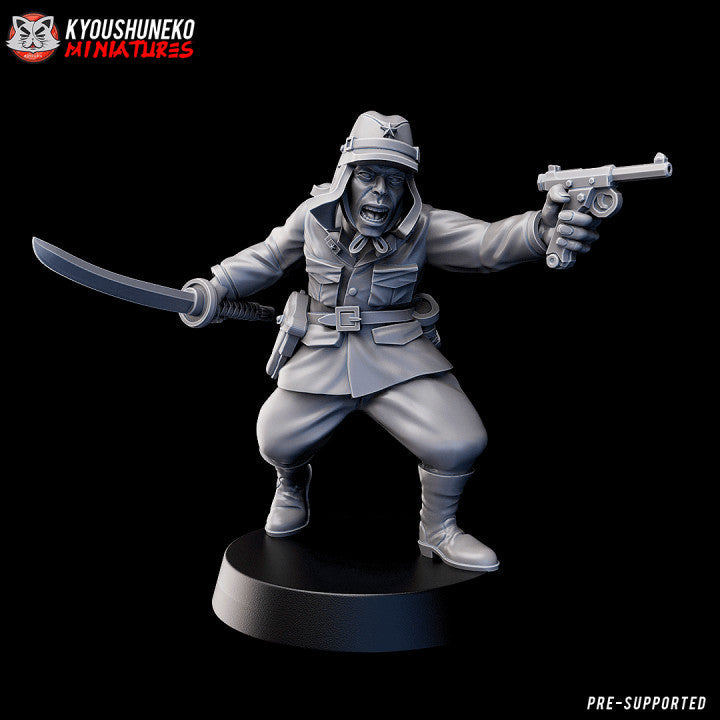 Imperial Japanese Officer | Kyoushuneko 28mm WW2 Wargaming Miniatures Role Playing Miniatures