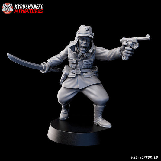 Imperial Japanese Officer | Kyoushuneko 28mm WW2 Wargaming Miniatures Role Playing Miniatures