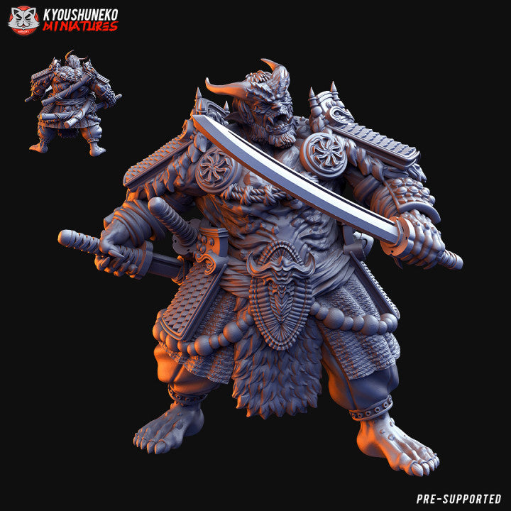 Feudal Japanese Chaos Oni | Kyoushuneko 28/32mm Fantasy Wargaming Miniatures