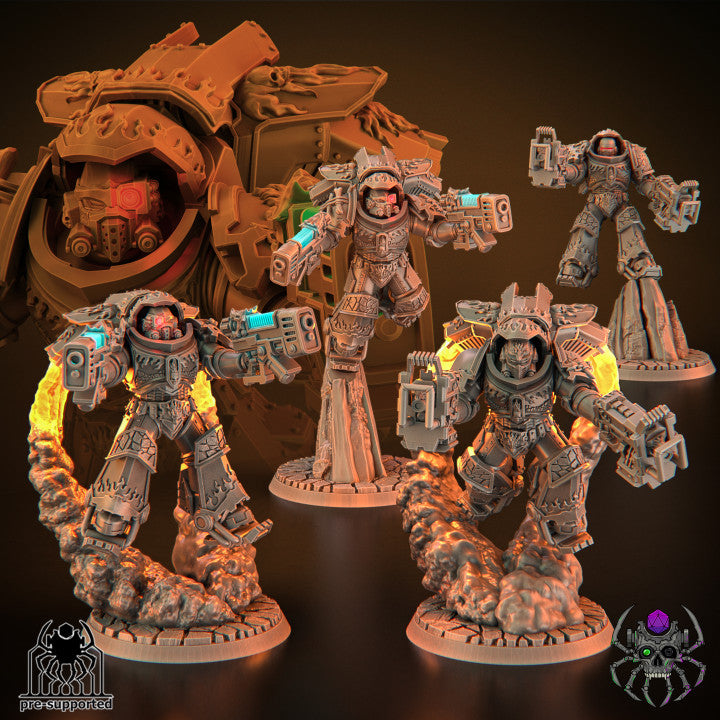 Flame Lizards Breakers Squad | EightLegsMiniatures Grimdark Wargaming Miniatures