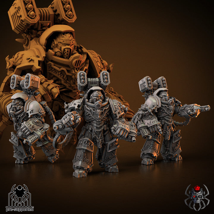 Flame Lizards Vanquisher Squad | EightLegsMiniatures Grimdark Wargaming Miniatures