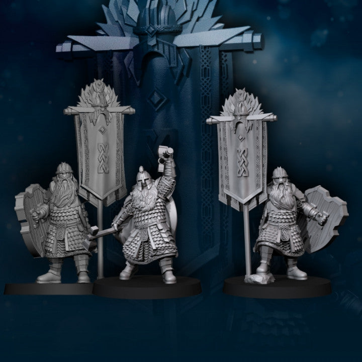 Kalak Dwarves King's Champion | Davale Games 25mm Fantasy Wargaming Miniatures