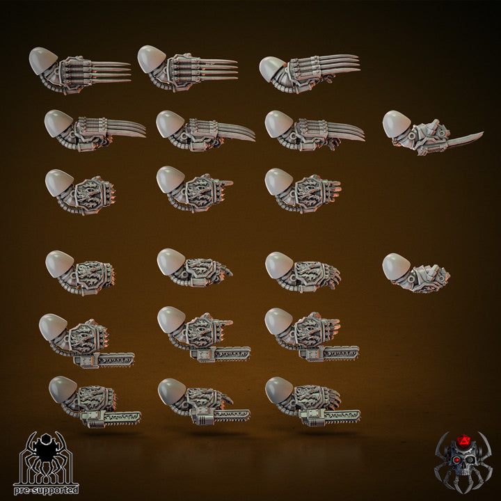 Flame Lizards Heavy Squad Buildkit | EightLegsMiniatures Grimdark Wargaming Miniatures