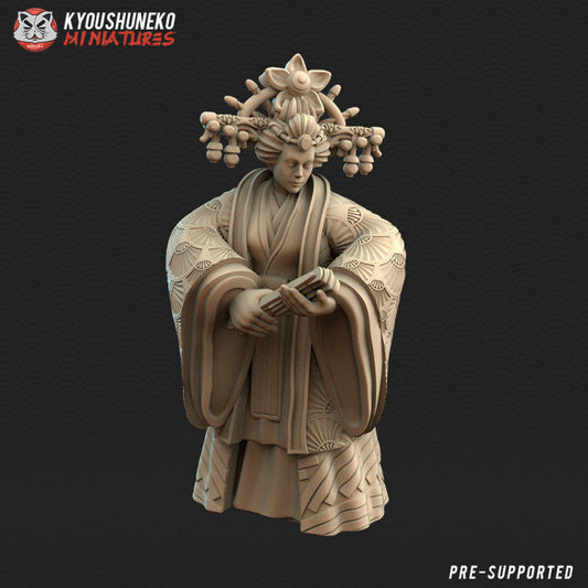 Feudal Japanese Empress | Kyoushuneko 28/32mm Fantasy Wargaming Miniatures Role Playing Miniatures