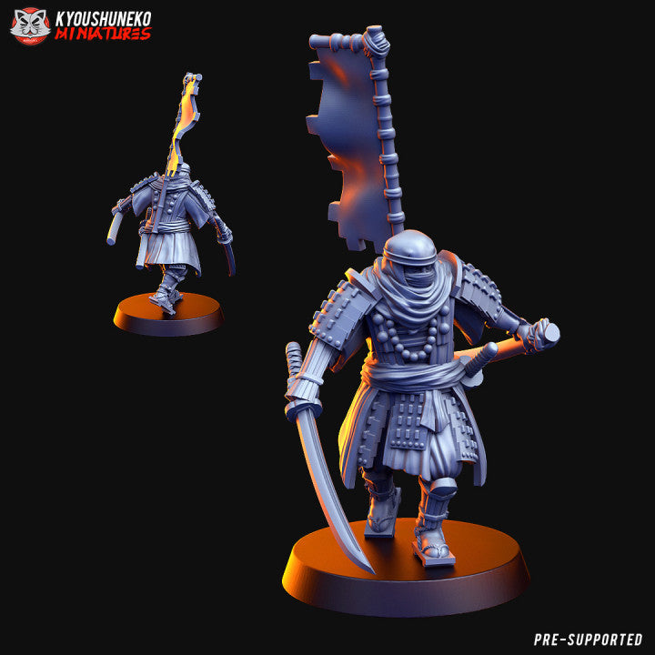 Feudal Japanese Sohei Monk Daimyo | Kyoushuneko 28/32mm Fantasy Wargaming Miniatures