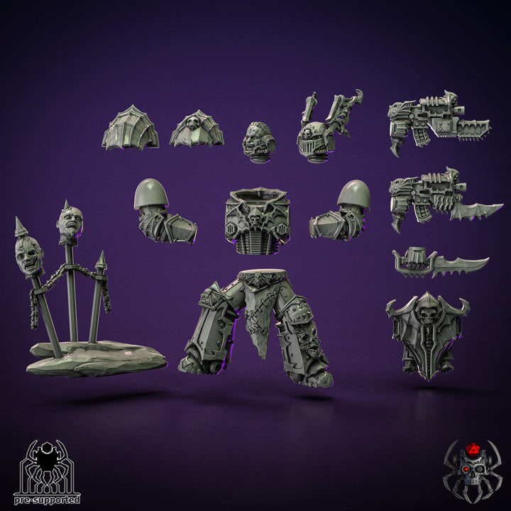 Nightmare Harbingers Captain | EightLegsMiniatures Grimdark Wargaming Miniatures