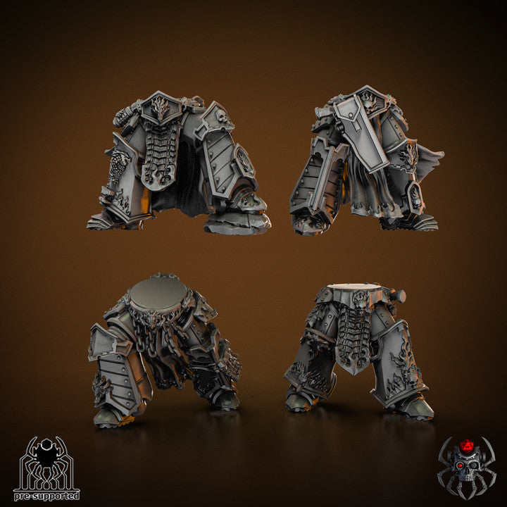 Flame Lizards Blademaster Squad Buildkit | EightLegsMiniatures Grimdark Wargaming Miniatures