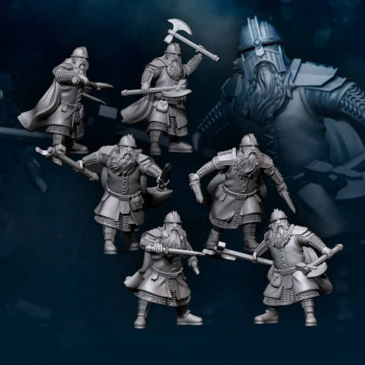 Kalak Dwarves Metal Guard | Davale Games 25mm Fantasy Wargaming Miniatures