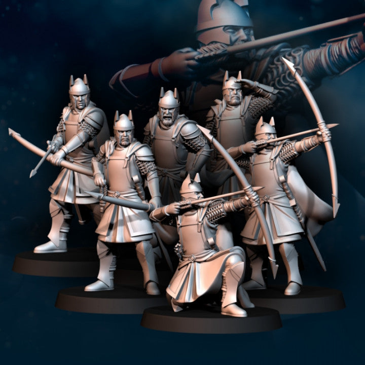 High Human Bow Warriors | Davale Games 25mm Fantasy Wargaming Miniatures