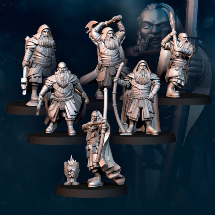 Kalak Dwarves Explorers | Davale Games 25mm Fantasy Wargaming Miniatures