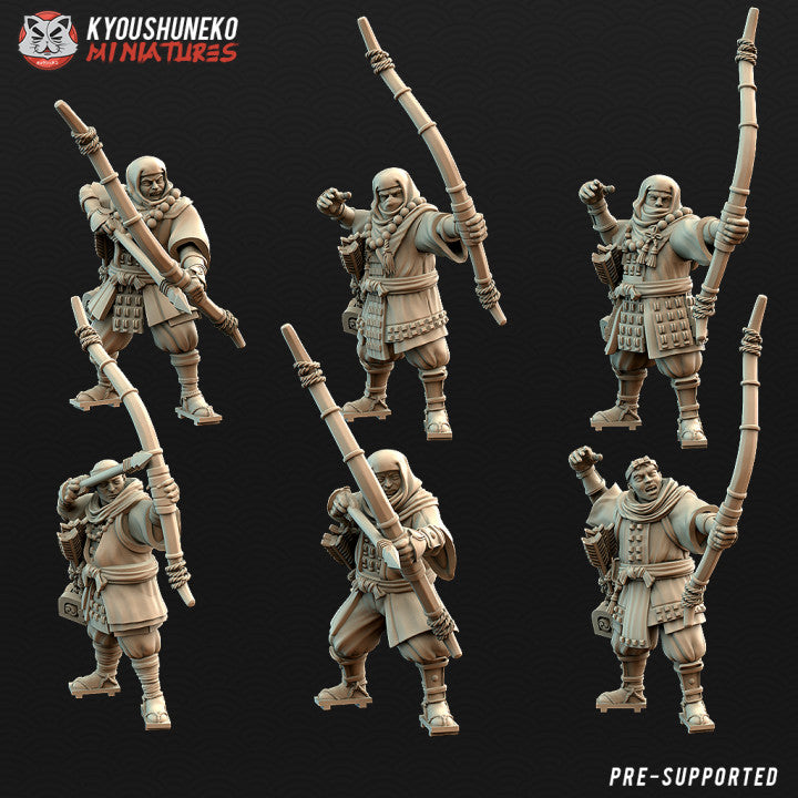 Feudal Japanese Sohei Monk Yumi | Kyoushuneko 28/32mm Fantasy Wargaming Miniatures Role Playing Miniatures