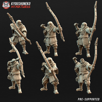 Feudal Japanese Sohei Monk Yumi | Kyoushuneko 28/32mm Fantasy Wargaming Miniatures Role Playing Miniatures