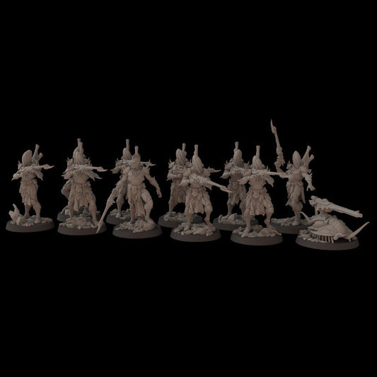 Exodite Space Elves Troops | Fantasy Cult 32mm Grimdark Wargaming Miniatures Role Playing Miniatures