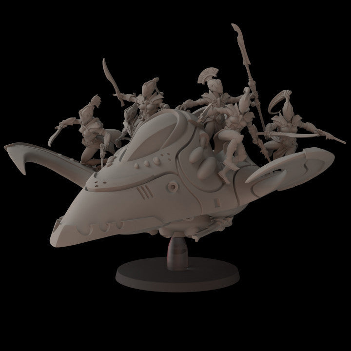 Space Elves Aeterni Battle Dancer Transport | Fantasy Cult 32mm Grimdark Wargaming Miniatures Role Playing Miniatures