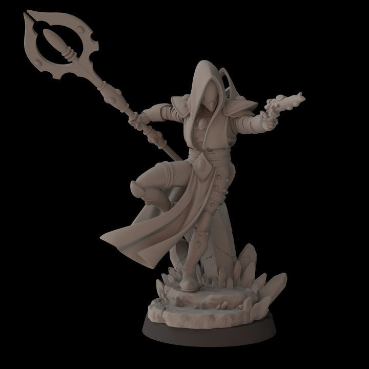 Space Elves Aeterni Evoker | Fantasy Cult 32mm Grimdark Wargaming Miniatures Role Playing Miniatures