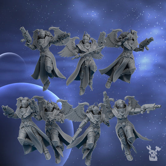 Silver Moon Lunar Angels (Double Guns) | DakkaDakka.store Grimdark Wargaming Miniatures Role Playing Miniatures
